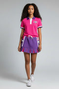 Fuchsia-Violet Polo Set