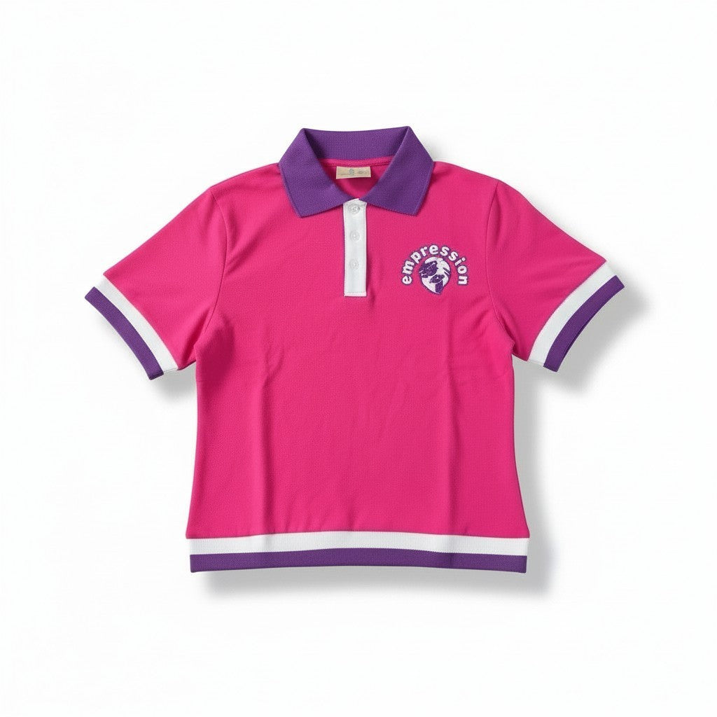 Fuchsia-Violet Polo Set